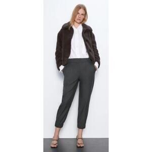 Zara Grey Jogger Style Pants Trousers 6